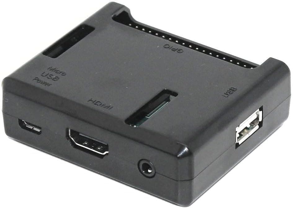 Black Case for Raspberry Pi Model A+ (Plus) Access to All Ports Assemble in 30 Seconds