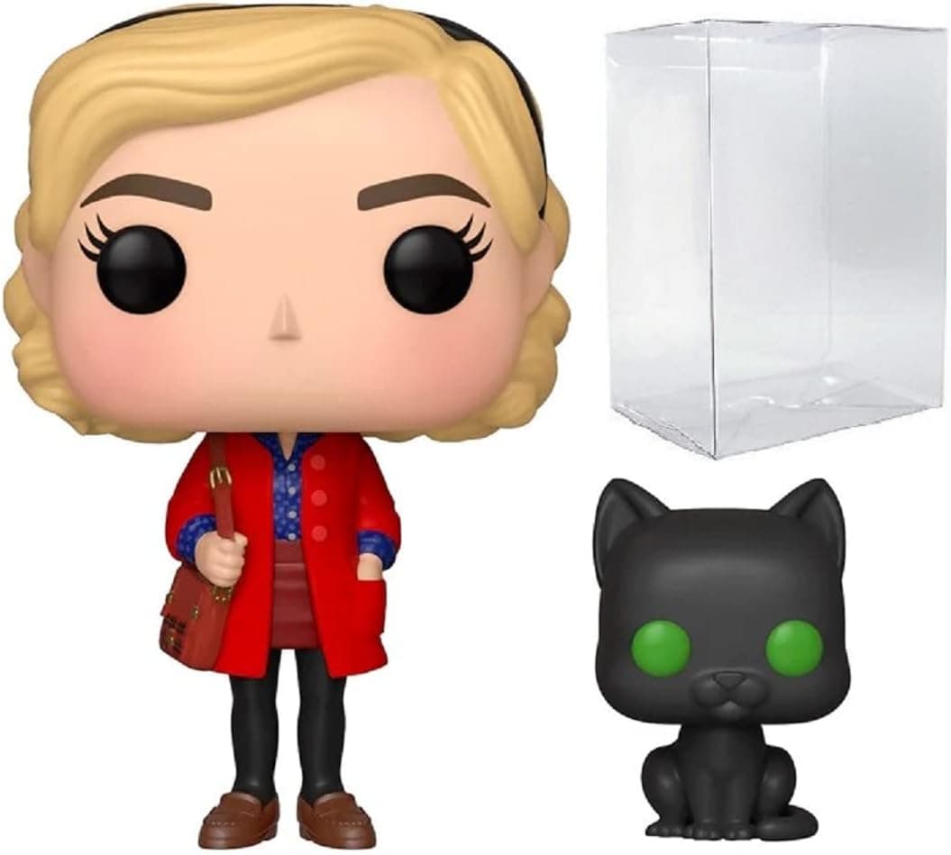 POP The Chilling Adventures of Sabrina - Sabrina Spellman with Salem Funko Pop! Vinyl Figure (Includes Compatible Pop Box Protector Case)