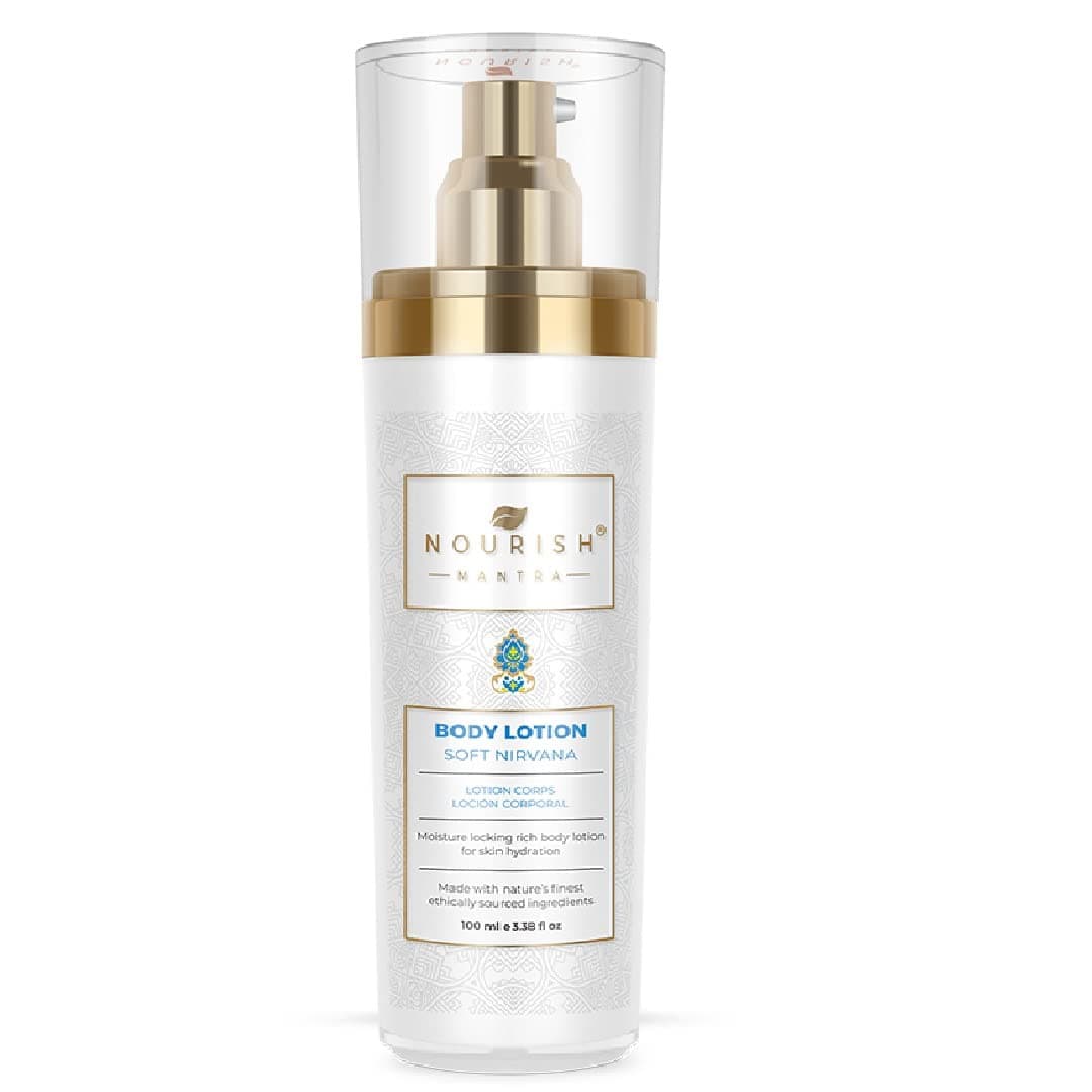 NOURISH MANTRA Soft Nirvana Body Lotion -100 ml | Deeply Hydrates, Moisturizes, & Repairs Skin Barrier | Body Lotion For Winter Dryness | For All Skin Types | Body Lotion For Women & Men