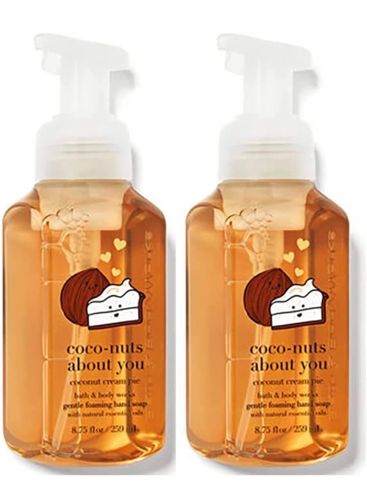 Bath & Body Works Coconut Cream Pie Gentle Foaming Hand Soap 8.75 Ounce 2-Pack (Coconut Cream Pie)