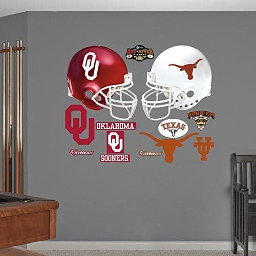 Fathead NCAA Texas Longhorns Texas - Oklahoma Rivalry Pack