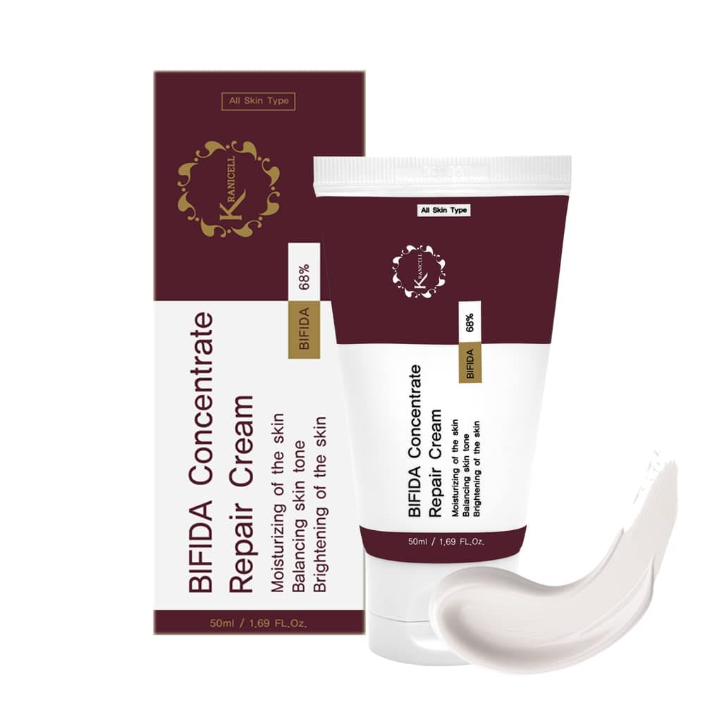 KRANICELL Bifida 68% Repair Fermentation Cream 1.69fl. oz(50ml), Bifida Skin Firming & Vitalizing Cream, Anti-Wrinkle, Moisturizing for Dull & Dry Skin