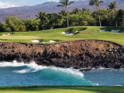 VinMea 500 Piece Jigsaw Puzzle, Hawaii Beach Golf Course Puzzles for Adults & Child Fun Game Educational Toys Gifts - 20.5" x 15"