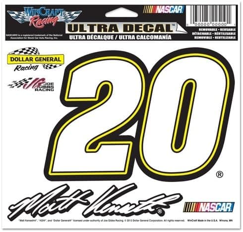 WinCraft NASCAR Matt Kenseth 07813013 Multi-Use Colored Decal, 5" x 6"