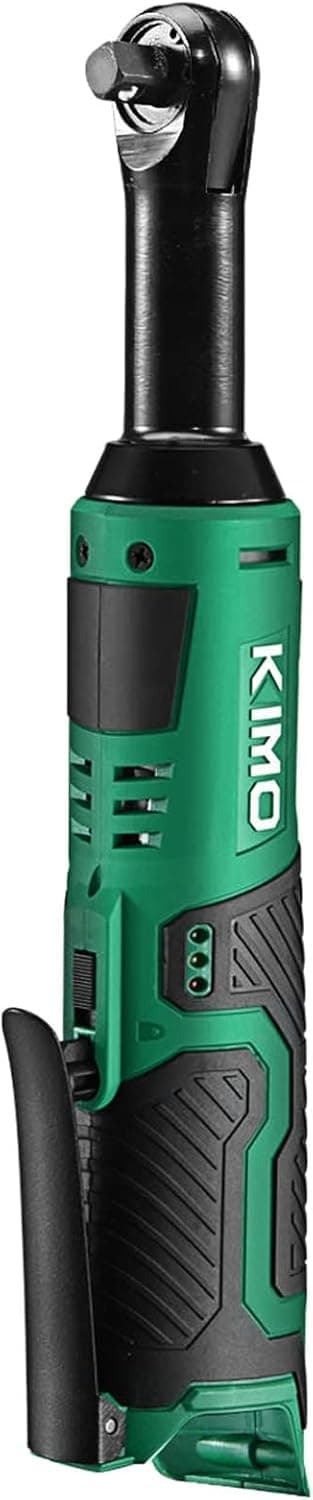 K I M O. Cordless Extended Ratchet Wrench Baretool, 3/8" 40 Ft-lbs 400 RPM 12V Long Reach Electric Ratchet Wrench-Bare Tool Only