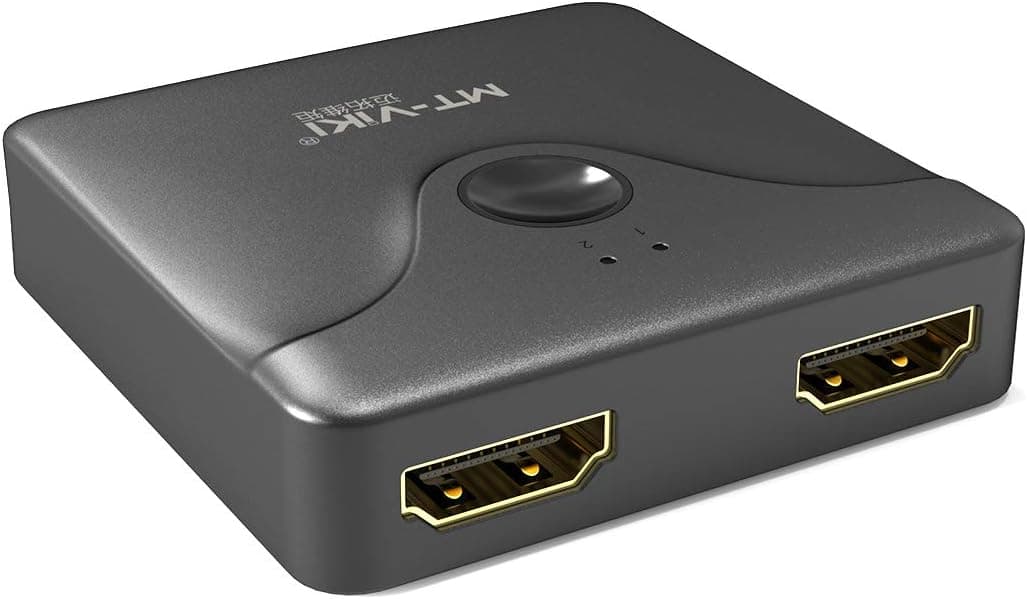 4K @60Hz HDMI Switch 2 in 1 Out Bi-Directional, MT-ViKI HDMI 2.0 Selector Box Switcher 2x1
