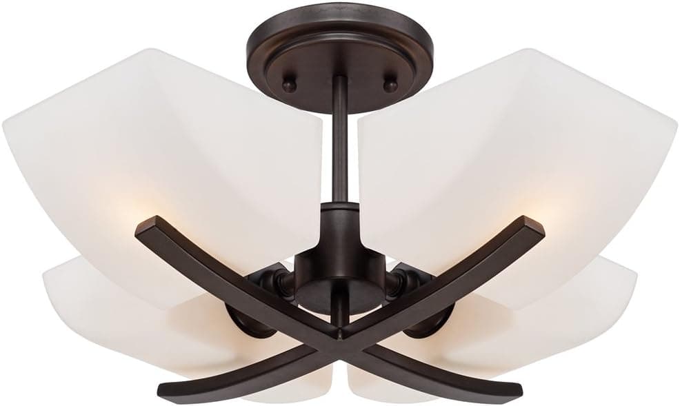 Possini Euro Leander 17 3/4" Wide Bronze Ceiling Light