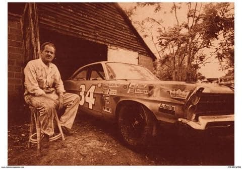 CrashDaddy Wendell Scott Nascar Galaxie Racing Poster 1960's Vintage Type