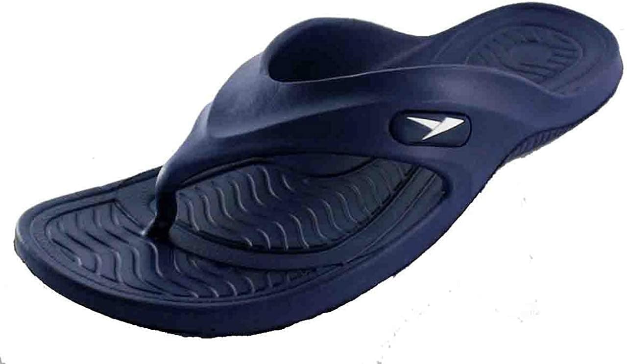 Gear One Men's Rubber Sandal Slipper Comfortable Shower Beach Shoe Slip On Flip Flop
