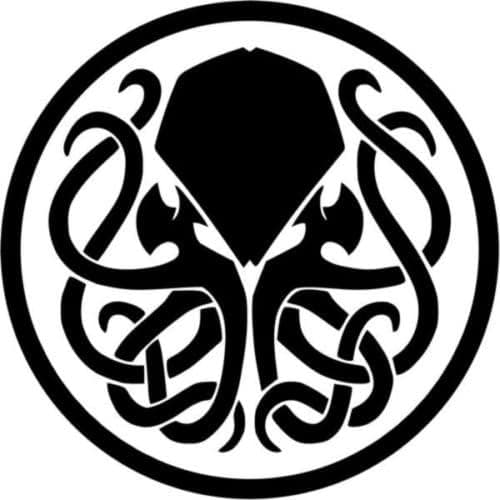 Cthulhu Myth God Symbol Vinyl Graphic Car Truck Windows Decor Decal Sticker - Die cut vinyl decal for windows, cars, trucks, tool boxes, laptops, MacBook - virtually any hard, smooth surface