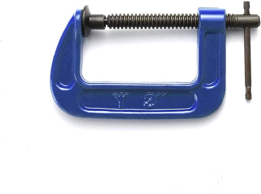 HEWEGO Malleable Steel C-Clamp,Heavy Duty C-Clamp with Wide Jaw Openings and T-Bar Handle for Quick & Easy Fitting (3 inch)
