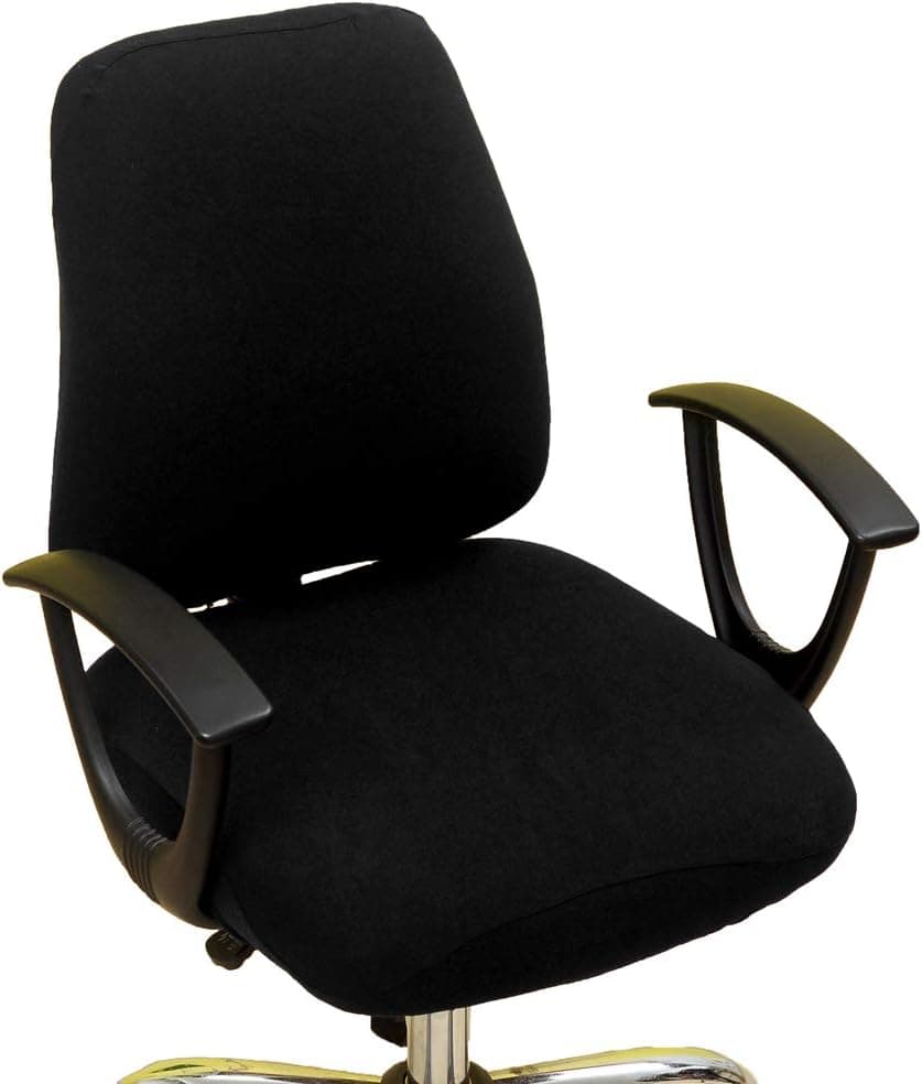 wonderfulwu Stretch Chair Covers Spandex Office Computer Chair Cover Removable Washable Rotate Swivel Chair Protective Covers (A1)