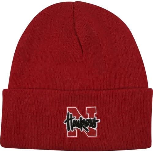 Nebraska Cornhuskers Team Color Simple Cuffed Knit Hat