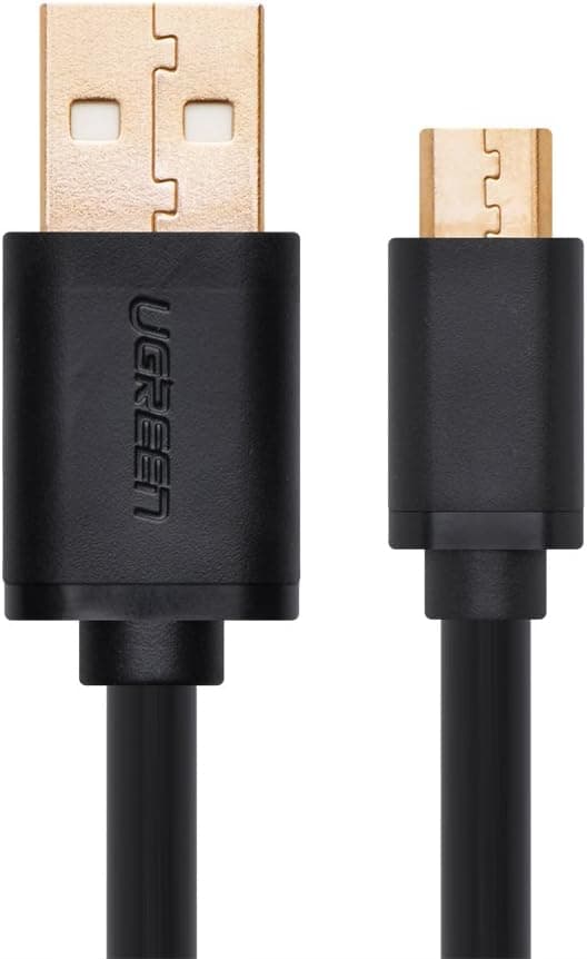 UGREEN Micro USB Data Sync Charging Cable Cord for Samsung Galaxy Note, Samsung Galaxy S3/S4 I9500, Nokia Lumia, HTC Blackberry, and Most Android Tablets, Android Phones, and Windows Phones, Black 10ft/3m