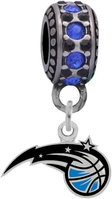 Orlando Magic Logo Charm Fits Compatible With Pandora Style Bracelets
