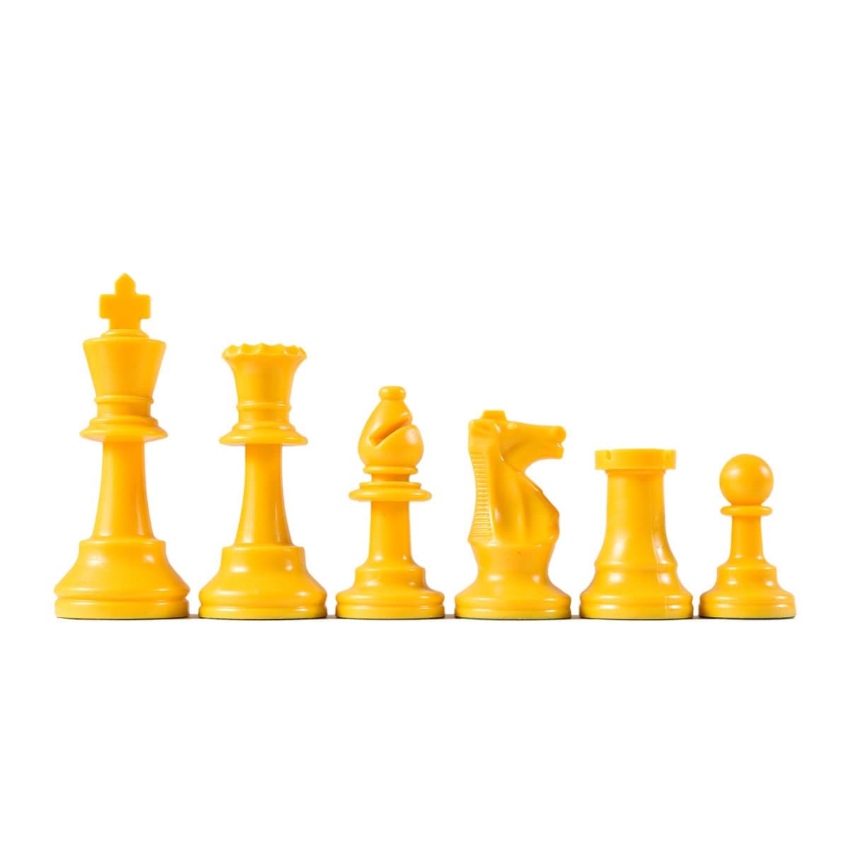 Wholesale Chess Staunton Colored Chess Pieces (Yellow)