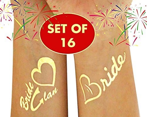 BACHELORETTE PARTY TATTOOS For The Bride Tribe Team 2017 NEW DESIGN by GleeGoods. Bridal shower favors supplies - "BRIDE CLAN" COLLECTION - Bridesmaid gift