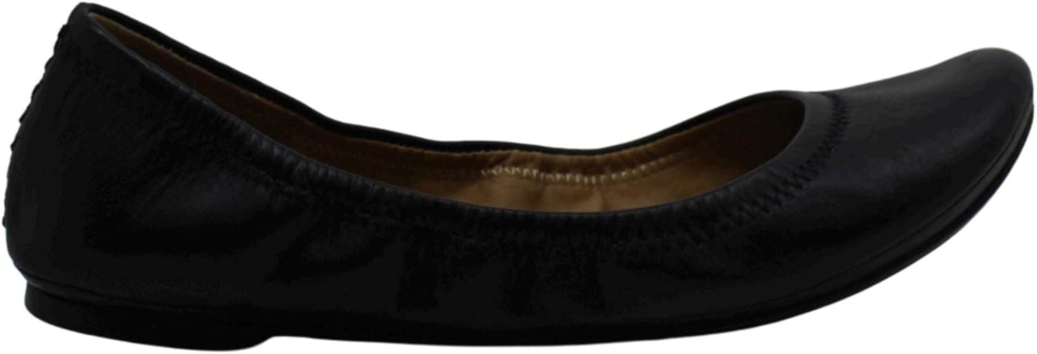 Lucky Brand Womens Erin Leather Closed Toe Ballet Flats, Black, Size