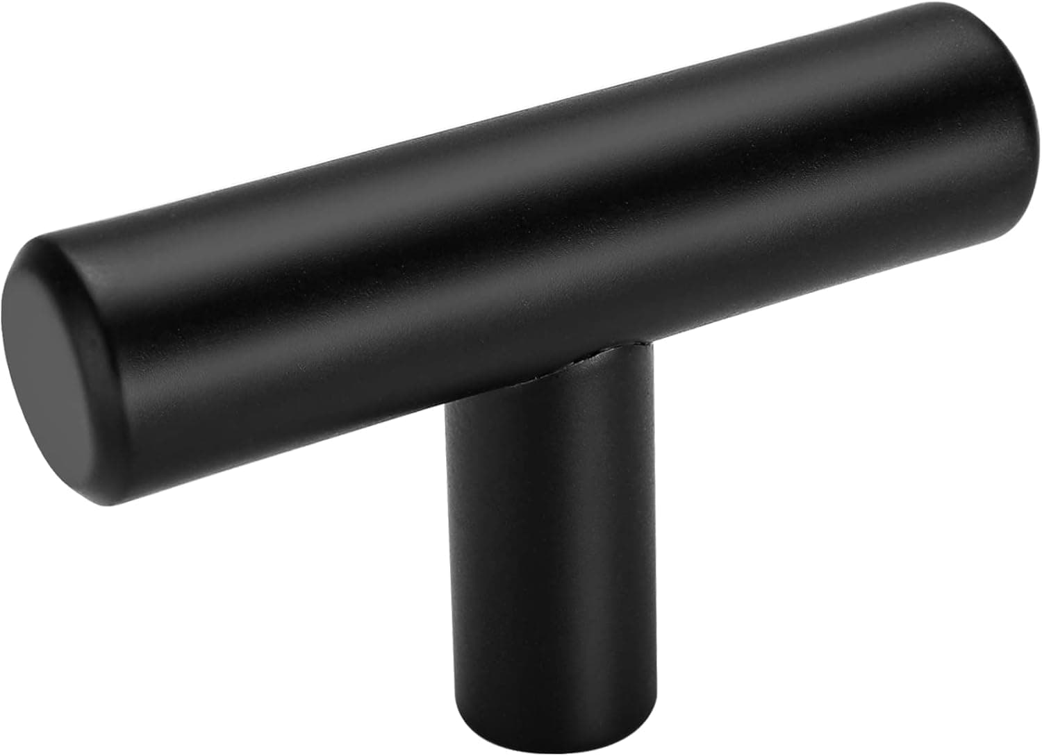 5Pack goldenwarm Black Cabinet Door Knobs T Bar Pull Knobs Drawer Knobs Cupboard Hardware - LS201BK Modern Bedroom Furniture Bar Knobs Single Hole Black Knobs