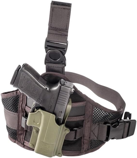 Drop Leg Extension Cordura Thigh rig for all Fobus Paddle Holsters & Pouches - EXND Fobus + Best Security Gear Magnet