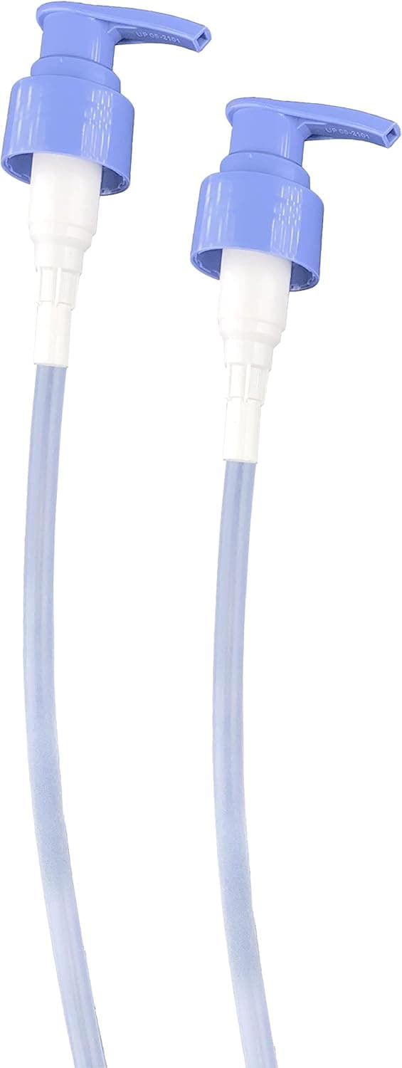 Green Row Universal 24MM (0.94" inches) Lotion Pump Dispenser Smooth for Shampoo, Conditioner, Gel, Body Wash, etc, for 1 Liter/33.8 Ounce/1000ml Bottles, Set of 2 (Dark Blue)