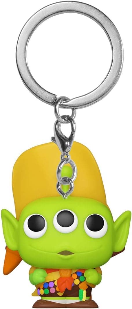 Funko POP Keychain: Pixar Alien Remix - Russell, Green, 2 inches