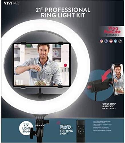 Vivitar 21" Professional Ring Light Kit with Light Stand (VIVRL21KITPRO)