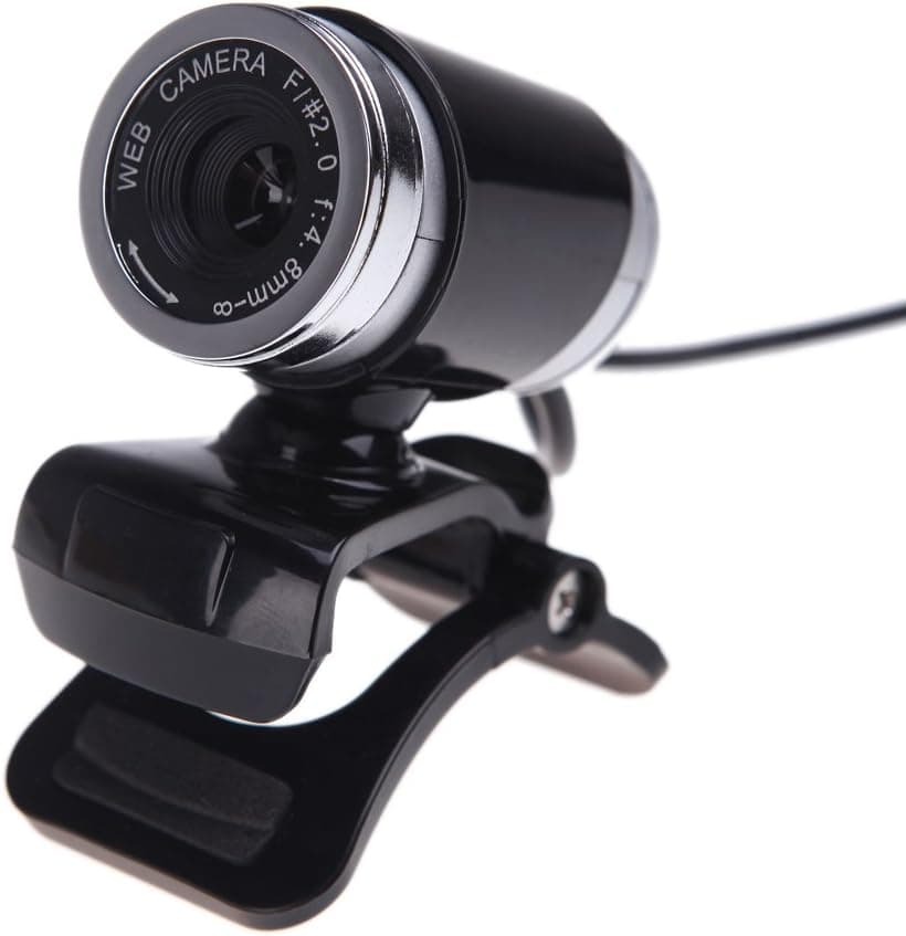 Lechnical USB 2.0 50 Megapixel HD Camera Web Cam with MIC Clip-on 360 Degree for Desktop Skype Computer PC Laptop Black
