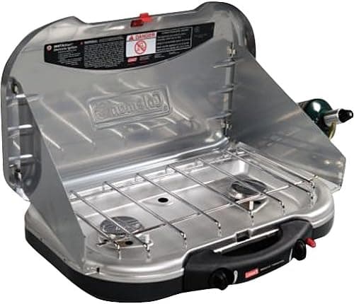 Coleman Electronic Ignition Propane Stove with Handle - Red