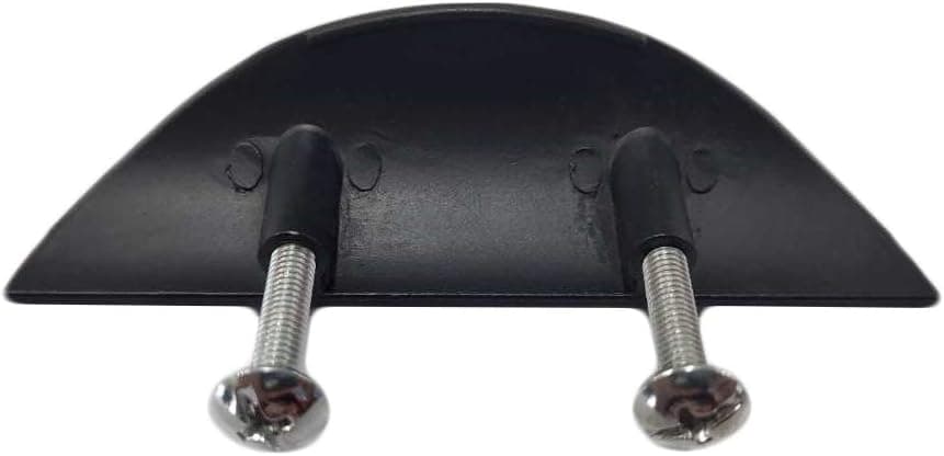 LC LICTOP 10 Pack Flat Black Modern Kitchen Cabinet Finger Drawer Pull, 1.25" Inch (32mm) Hole Centers