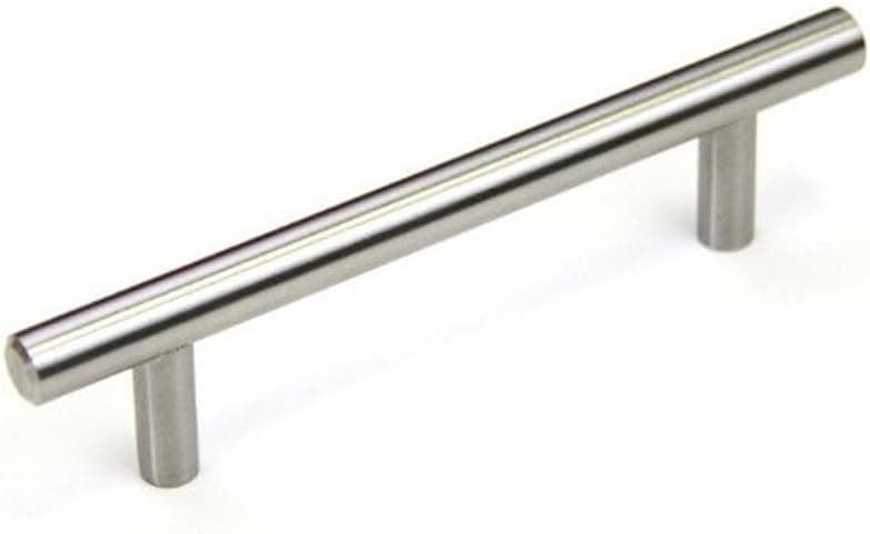 UniDecor Solid Stainless Steel T Bar Cabinet Drawer Handles & Pull 10 PCS/LOT (C.C.:3.78inch 96mm L:5.9inch 150mm H:1.1 inch 28mm D: 0.4 inch 10mm)