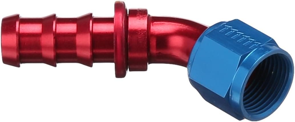 Aeroquip FCM1524 Aluminum -10AN Socketless 45-Degree Hose Fitting