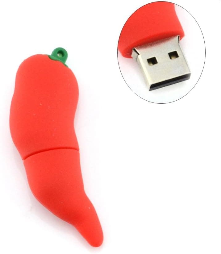 8GB Hot Pepper USB Flash Drive (Red)