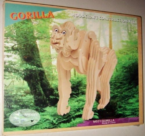 3-D Wooden Puzzle - Gorilla -Affordable Gift for your Little One! Item #DCHI-WPZ-M021