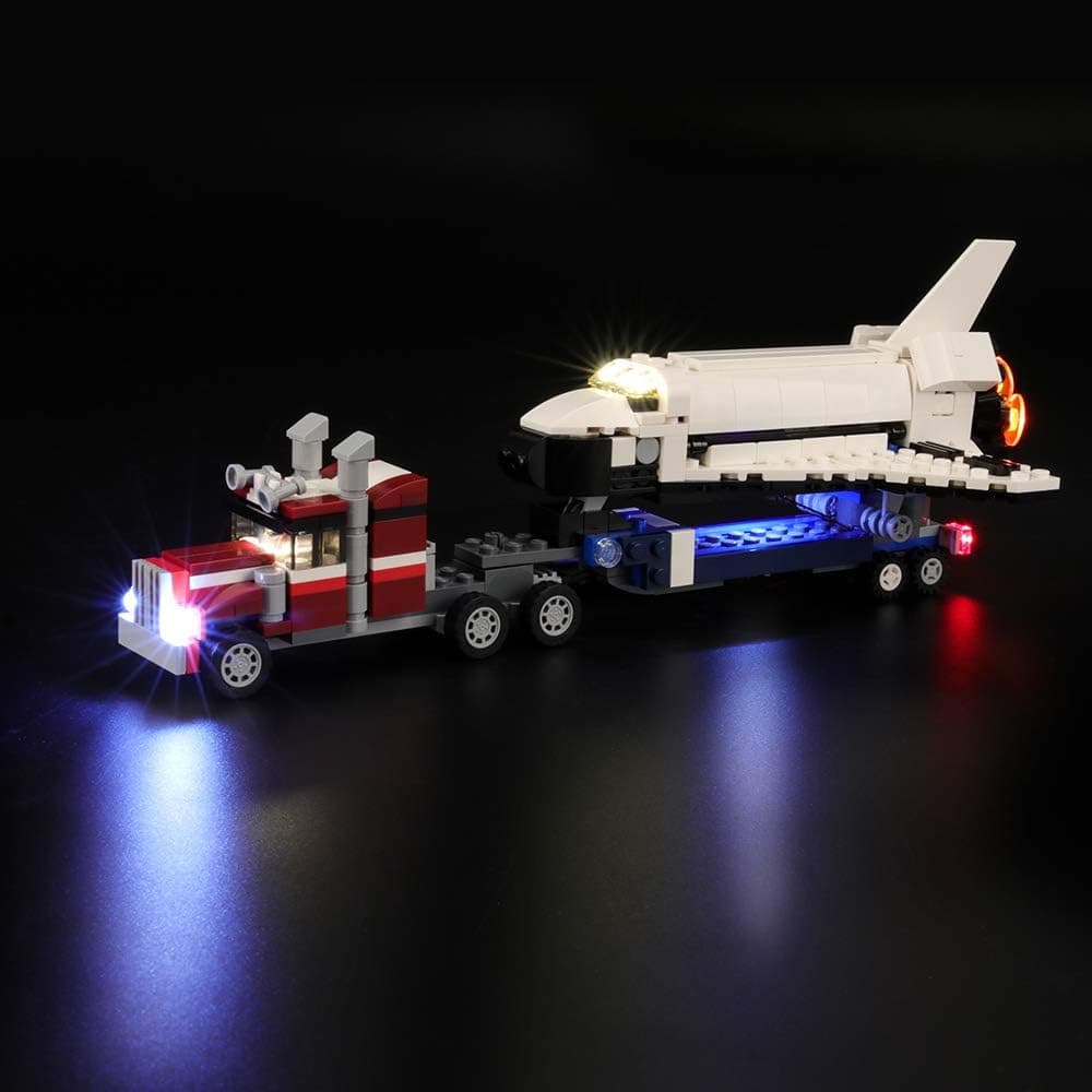 BRIKSMAX Led Lighting Kit for Shuttle Transporter - Compatible with Lego 31091 Building Blocks Model- Not Include The Lego Set