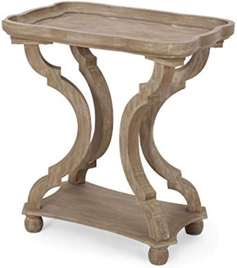Christopher Knight Home Fannie French Country Accent Table with Rectangular Top, Natural