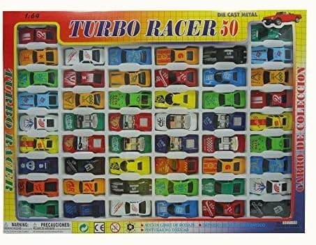 MEDca Turbo Racer Die Cast Car a Massive Set of 50 Toy Cars