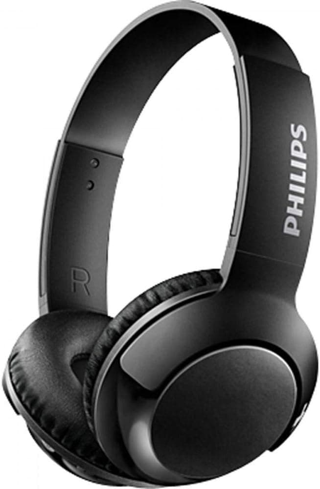 PHILIPS BASS+ SHB3075 Wireless Headphones, up to 12 Hours of Playtime - Matte Black