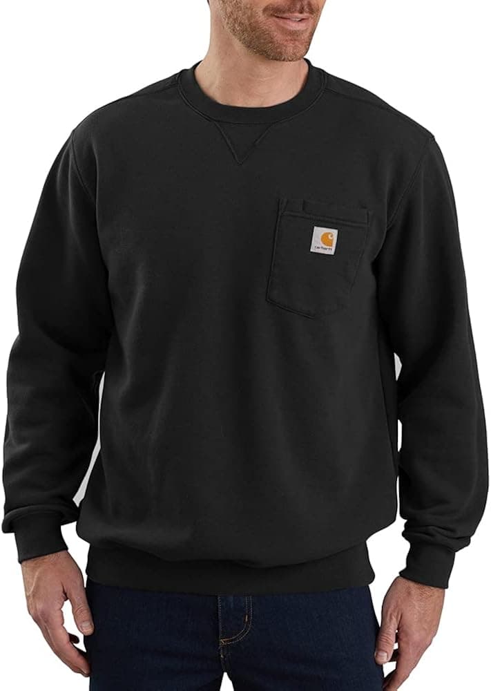 Carhartt Men's Loose Fit Midweight Crewneck Pocket Sweatshirt