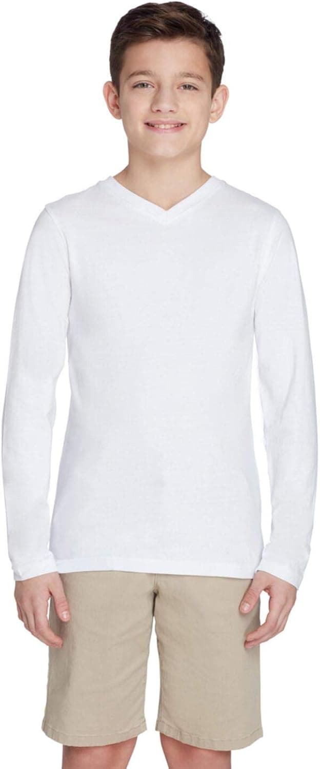 French Toast Boys' Long Sleeve V-Neck Tee