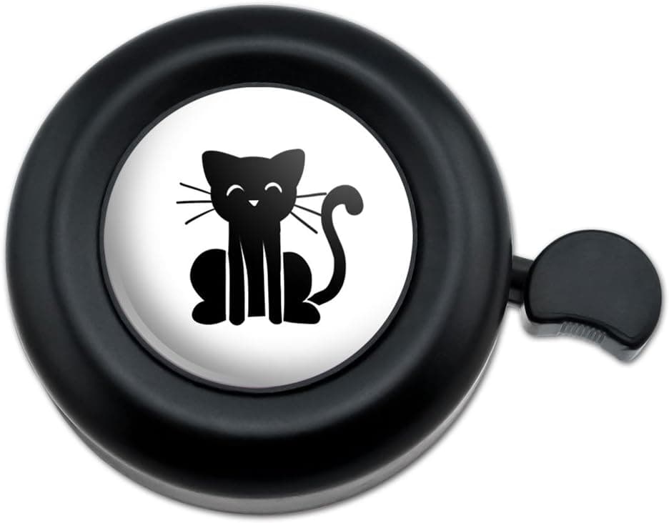 Graphics and More Cat Stick Figure Family Pet Bicycle Handlebar Bike Bell