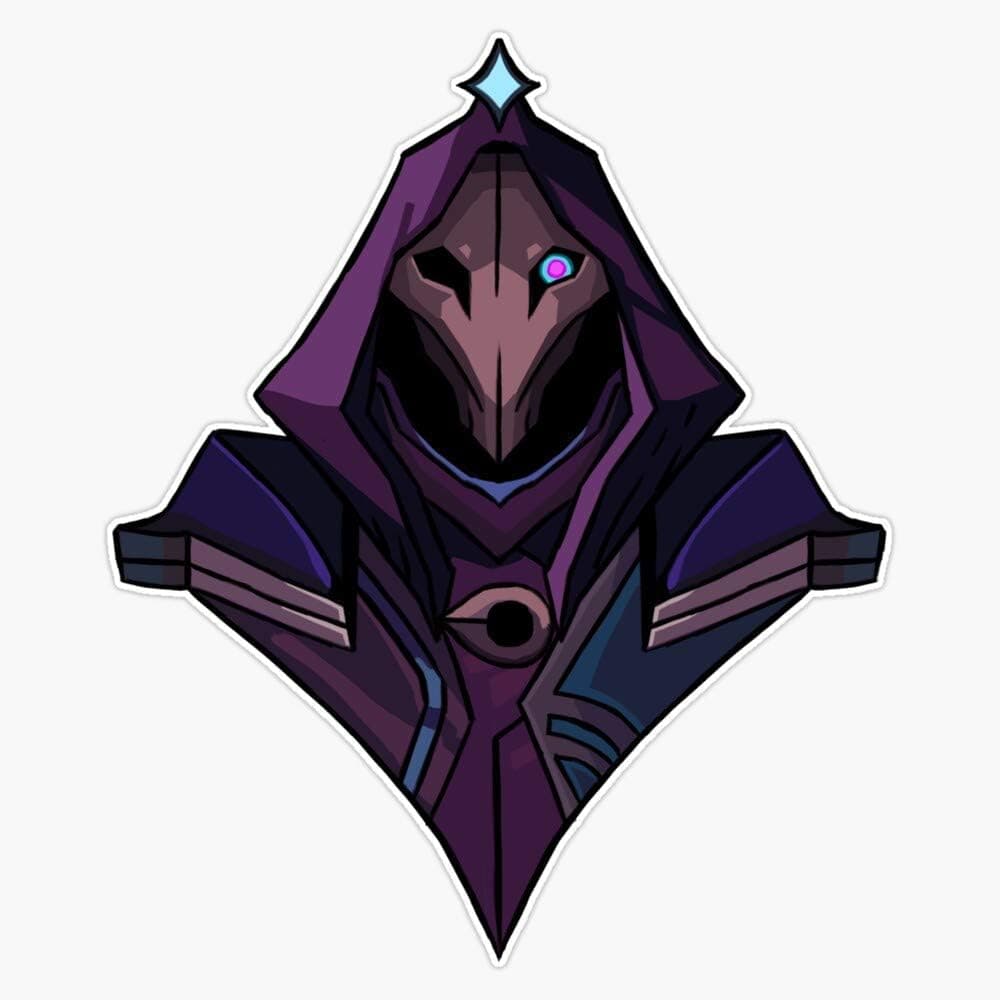 Generic Dark Cosmic Jhin Sticker Decal Bumper Sticker 5 inches