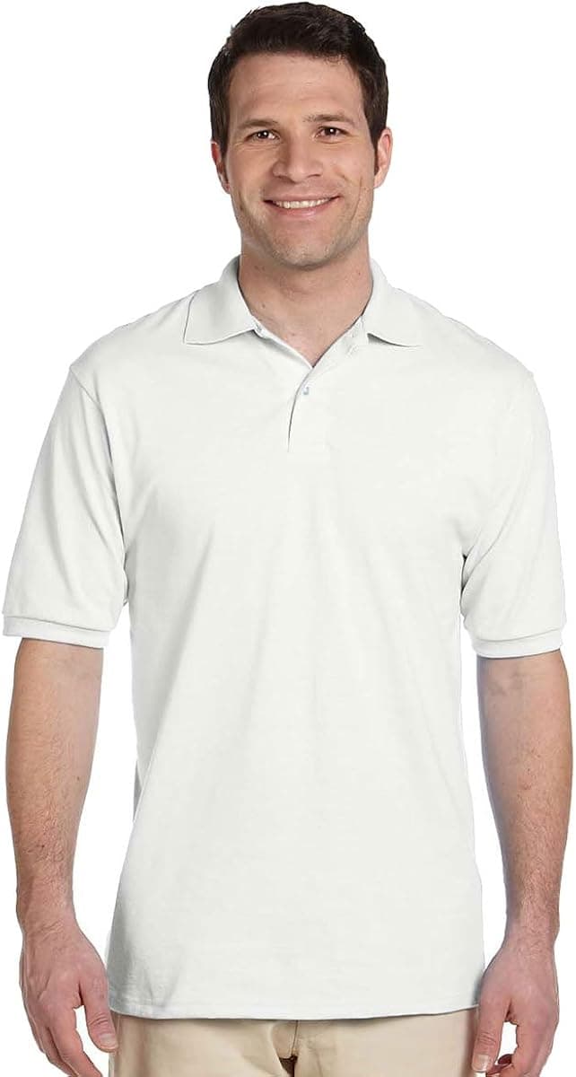 Jerzees Adult 5.6 oz. SpotShield™ Jersey Polo XL WHITE