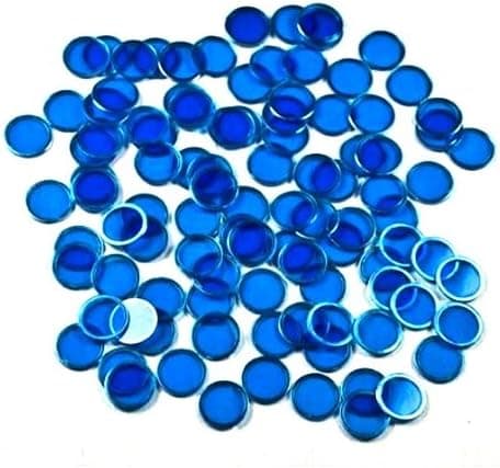 Blue Magnetic Bingo Marker Chips 100 Pieces