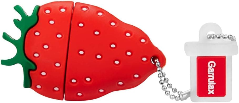 GARRULAX USB Flash Drive, 8GB / 16GB / 32GB Novelty Cute Cartoon USB Memory Stick Date Storage Pendrive Thumb Drives for Kids Children Collegue Student (32GB, Strawberry)