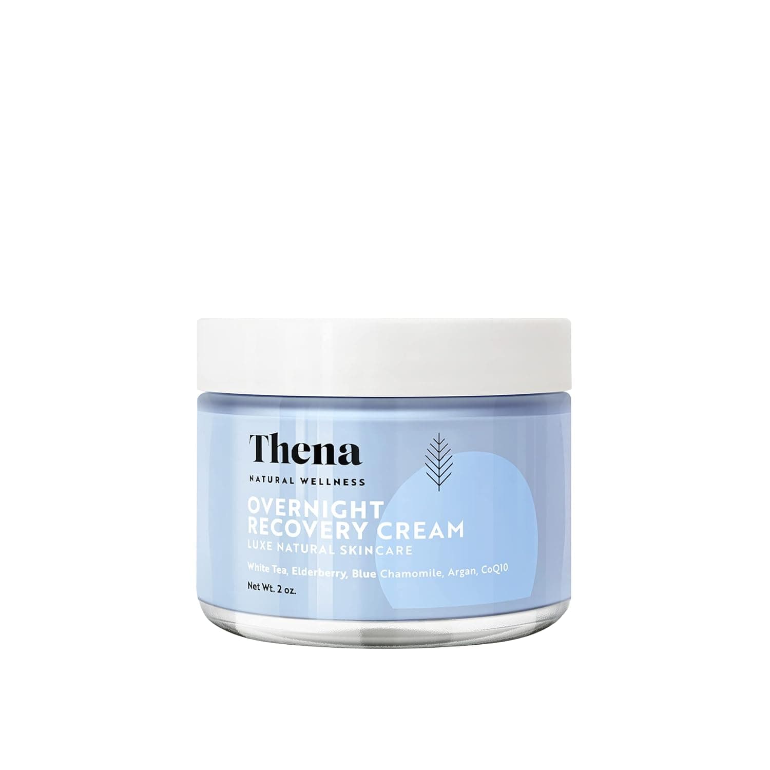 THENA Overnight Recovery Cream Anti Aging Wrinkle Face Cream Natural & Organic Skin Care With Regenerating Collagen Night Face Moisturizer For Women & Men