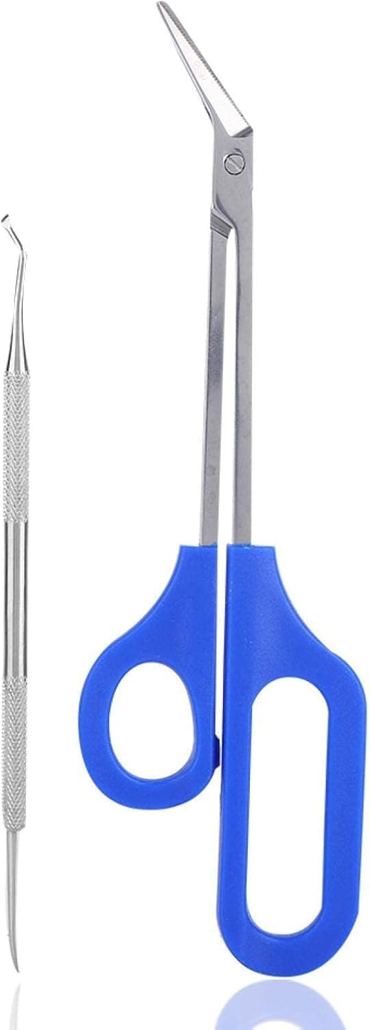 Toe Nail Clippers for Ingrown Toenails, Stainless Steel Nail Tool Set Toenail Clipper with Easy Grip Handle, Nails Scissors with Nails File for Seniors, Men, Adults