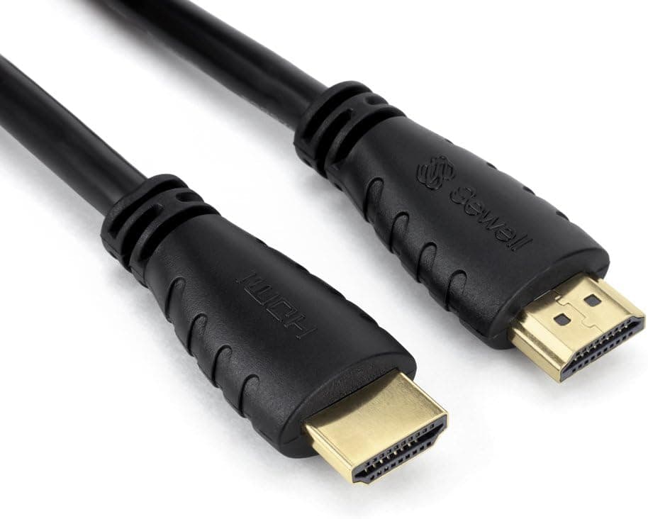 Sewell Direct SW-2701-15 HDMI Cable, High Speed with Ethernet, Male to Male, 4K, 1080p, 3D, HDMI 2.0, UHD, 15-Feet