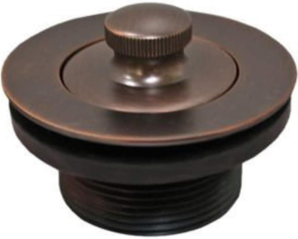 Wood Grip | Universal Conversion Kit | Bathtub Tub Drain Assembly Plus Removal Tool | All Brass Construction | Bathtub Drain Kit (Oil Rubbed Bronze)