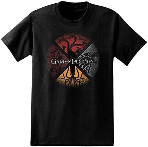 Game of Thrones Four Houses Circle Adult T-Shirt